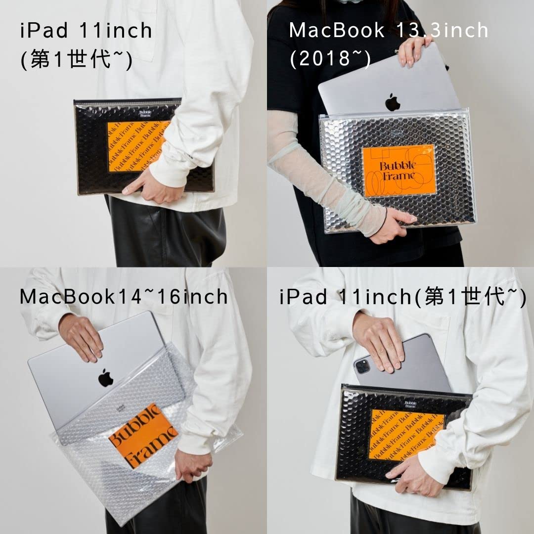 【美品】TOMORROWLAND パソコンケース　ネイビー　PVC 13インチ TOMORROWLAND - 【美品】TOMORROWLAND パソコンケース ネイビー